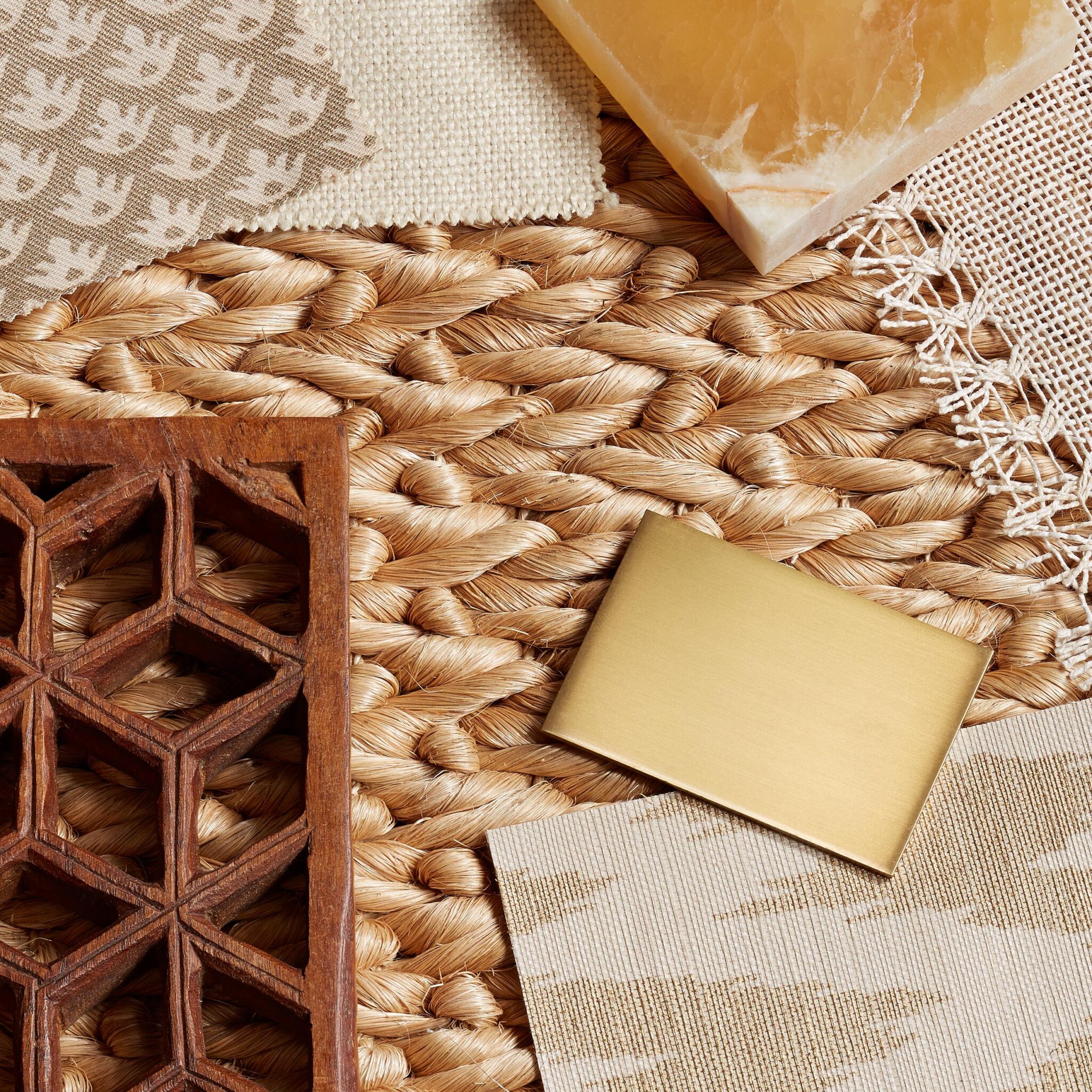 composition with interior design samples and swatches